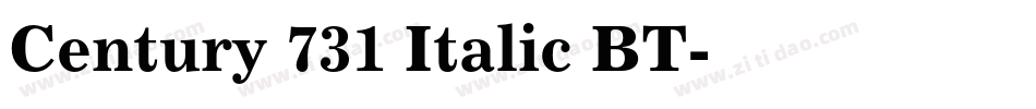 Century 731 Italic BT字体转换